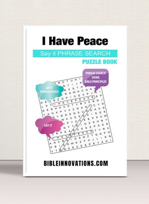 "I Have Peace" - Say It Phrase Search Puzzle book