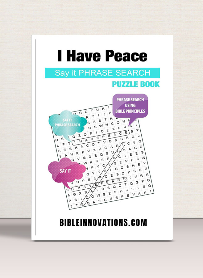 "I Have Peace" - Say It Phrase Search Puzzle book