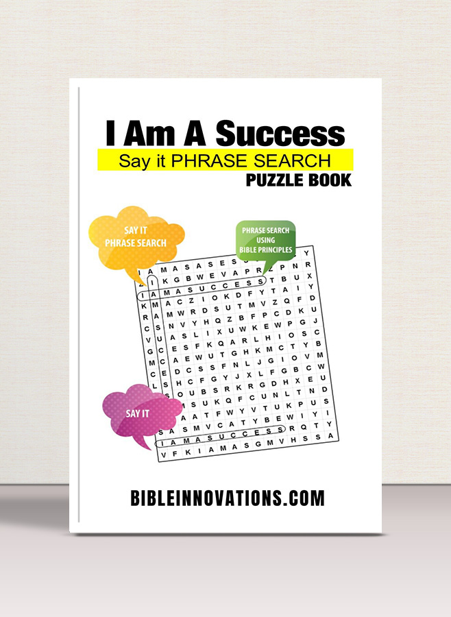 "I Am A Success" - Say It Phrase Search Puzzle Book