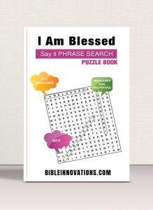 "I Am Blessed" Say It Phrase Search Puzzle Book