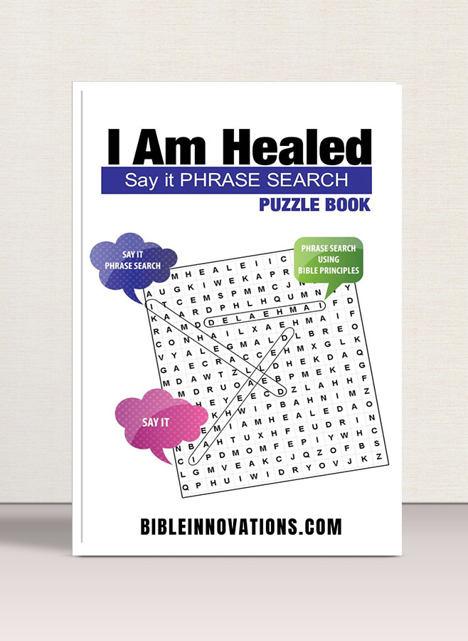"I Am Healed" - Say It Phrase Search Puzzle Book